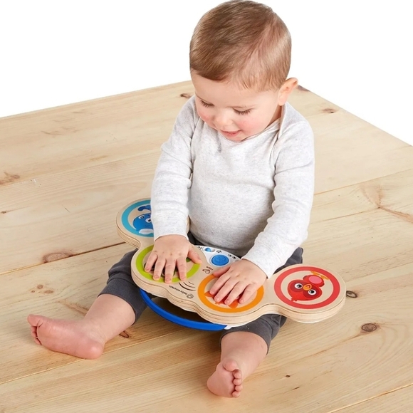 Baby Einstein Hape Magic Touch Wooden Baby Toddler Musical Drum Set Tested Works - Picture 5 of 8
